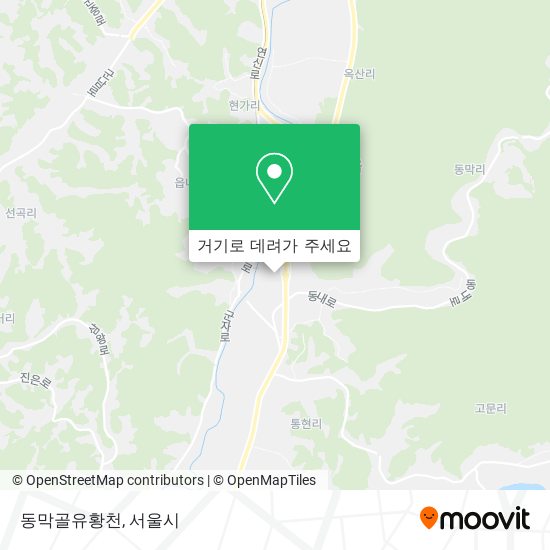 동막골유황천 지도
