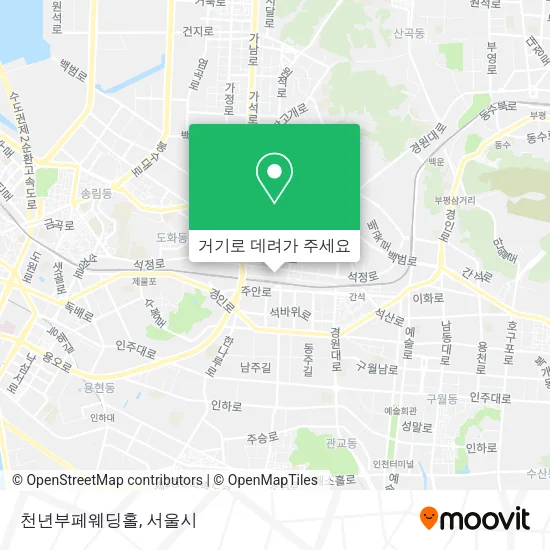 천년부페웨딩홀 지도
