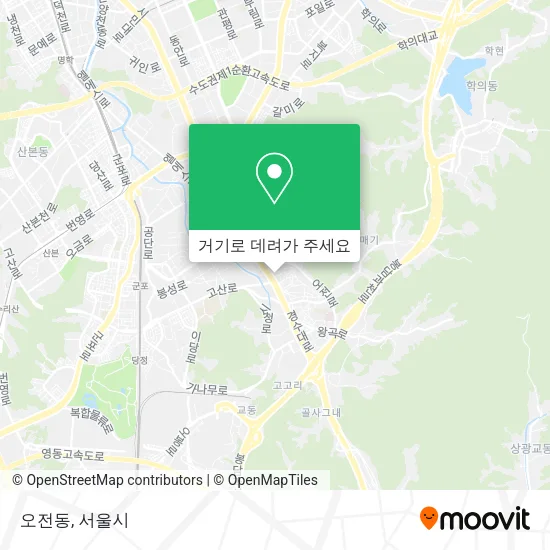 오전동 지도