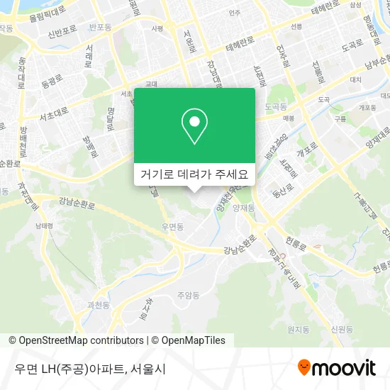 우면 LH(주공)아파트 지도