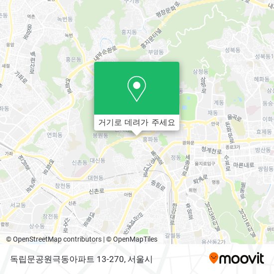 독립문공원극동아파트 13-270 지도