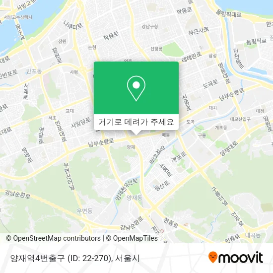 양재역4번출구 (ID: 22-270) 지도