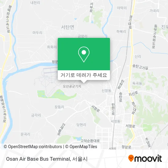 Osan Air Base Bus Terminal 지도