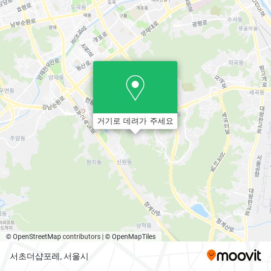 서초더샵포레 지도