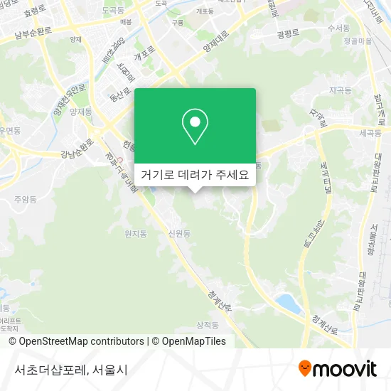 서초더샵포레 지도