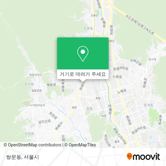 쌍문동 지도
