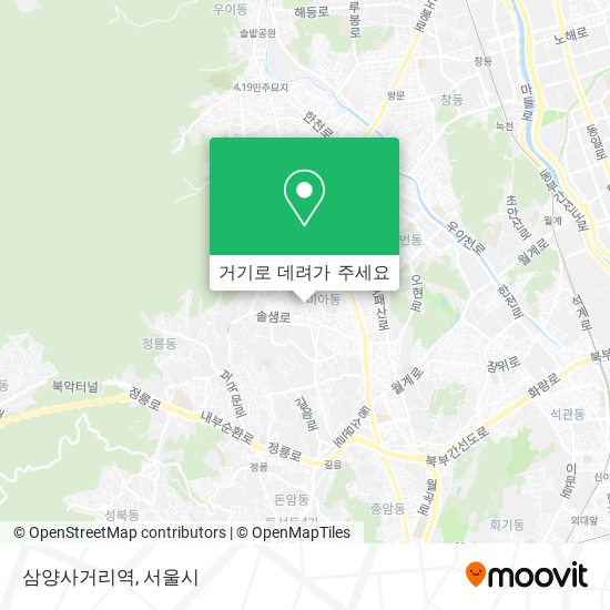 삼양사거리역 지도