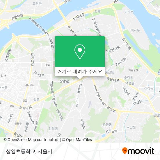 상일초등학교 지도