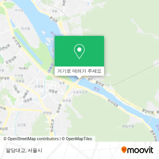 팔당대교 지도
