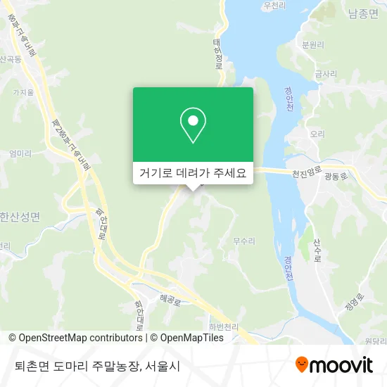 퇴촌면 도마리 주말농장 지도