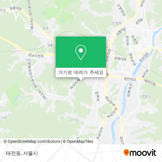 태전동 지도