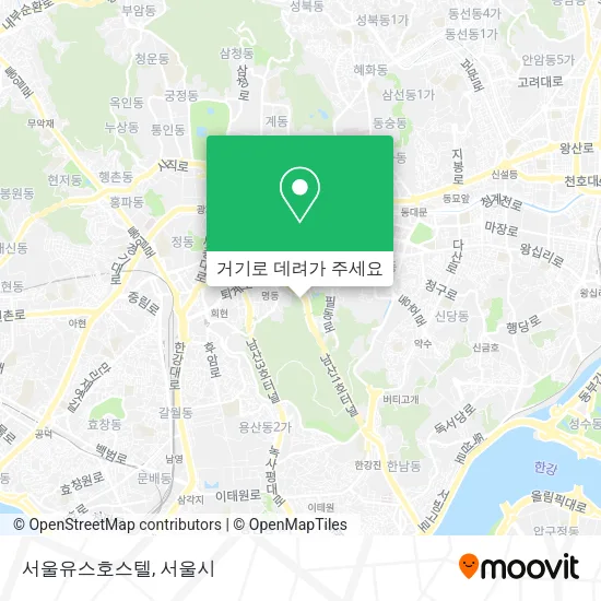 서울유스호스텔 지도