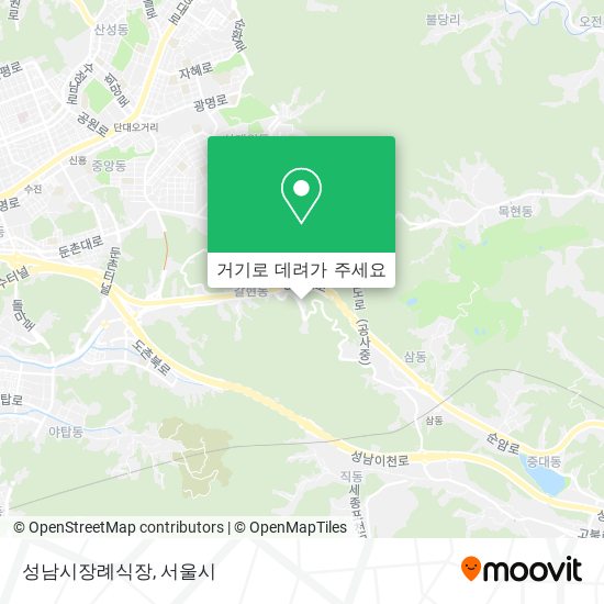 성남시장례식장 지도