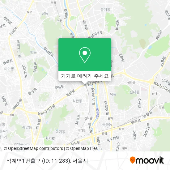 석계역1번출구 (ID: 11-283) 지도