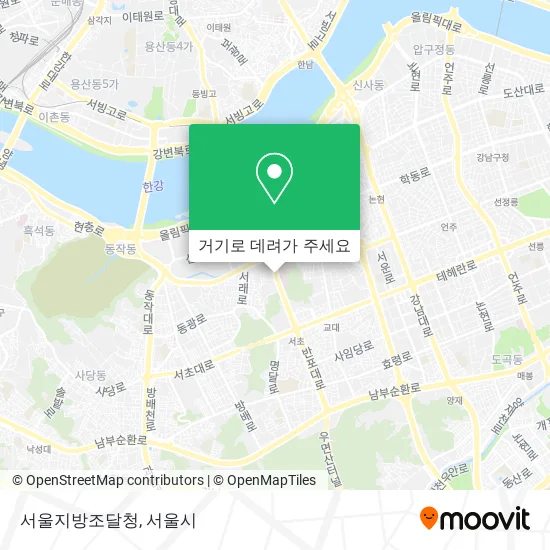 서울지방조달청 지도