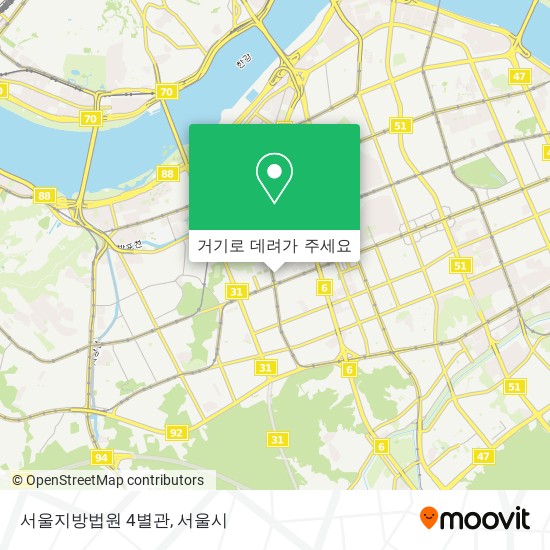 서울지방법원 4별관 지도