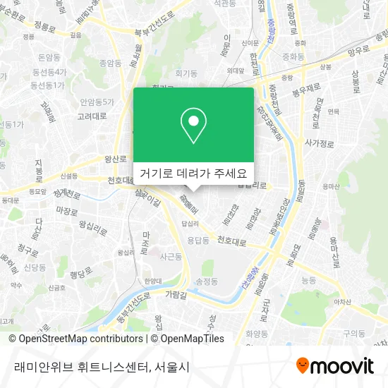 래미안위브 휘트니스센터 지도