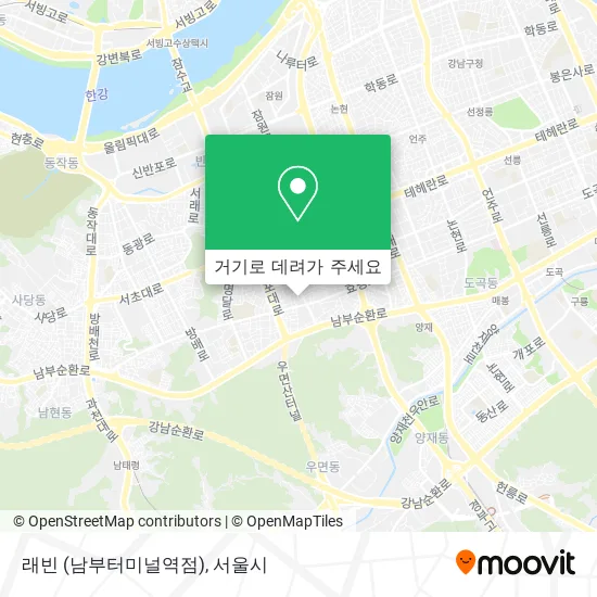 래빈 (남부터미널역점) 지도