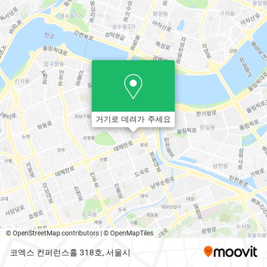 코엑스 컨퍼런스홀 318호 지도