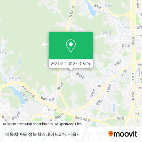 버들치마을 성복힐스테이트2차 지도