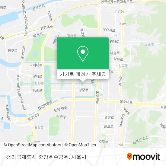 청라국제도시 중앙호수공원 지도