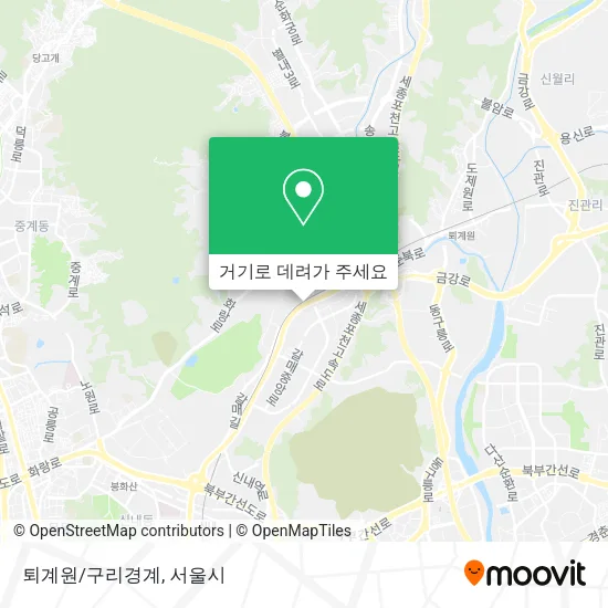 퇴계원/구리경계 지도