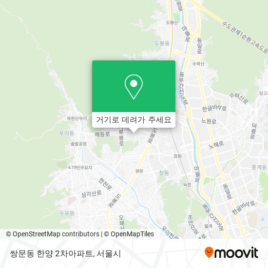 쌍문동 한양 2차아파트 지도