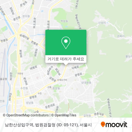 남한산성입구역, 법원검찰청 (ID: 05-121) 지도