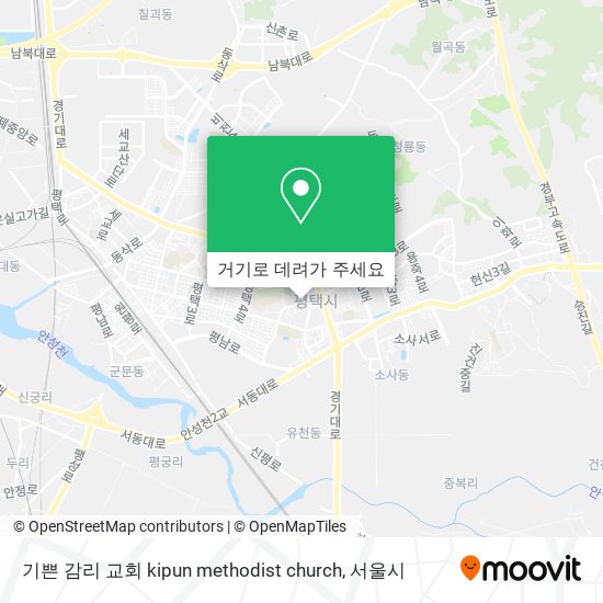 기쁜 감리 교회 kipun methodist church 지도