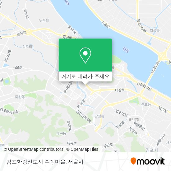 김포한강신도시 수정마을 지도
