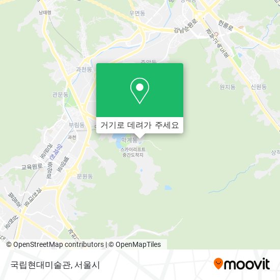 국립현대미술관 지도