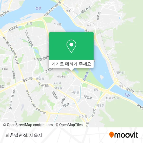 퇴촌밀면집 지도