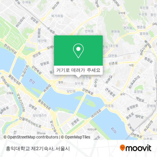 홍익대학교 제2기숙사 지도