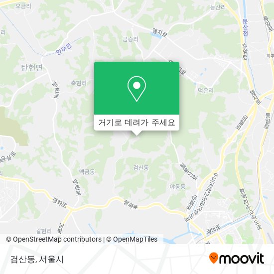 검산동 지도