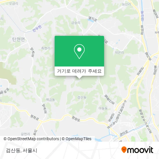 검산동 지도