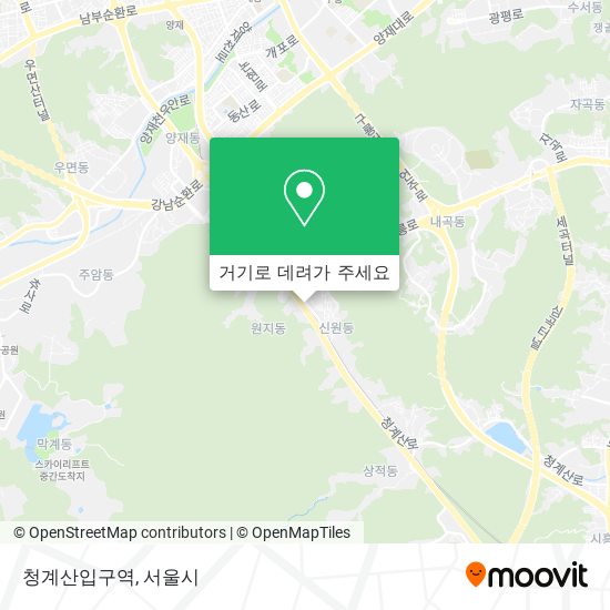 청계산입구역 지도