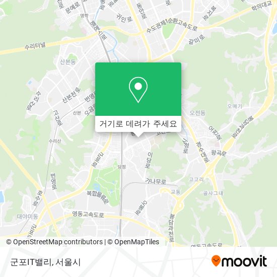 군포IT밸리 지도