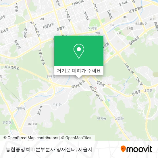 농협중앙회 IT본부분사 양재센터 지도