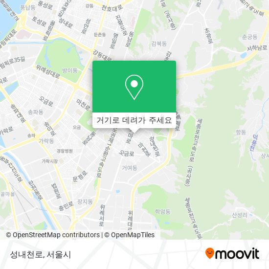 성내천로 지도