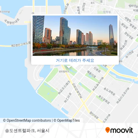 송도센트럴파크 지도