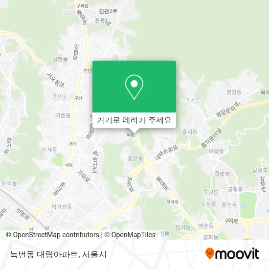 녹번동 대림아파트 지도