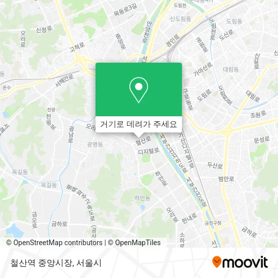 철산역 중앙시장 지도