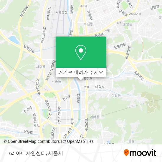 코리아디자인센터 지도