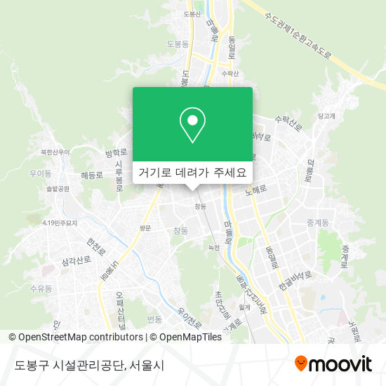 도봉구 시설관리공단 지도