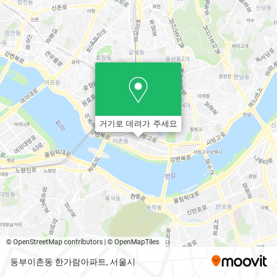 동부이촌동 한가람아파트 지도