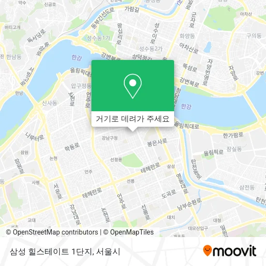 삼성 힐스테이트 1단지 지도