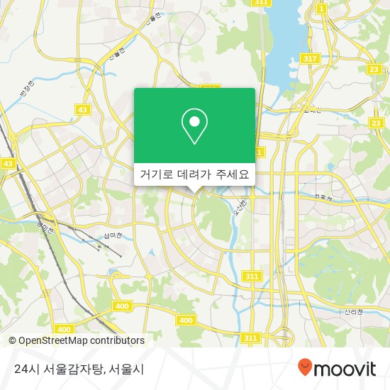 24시 서울감자탕 지도