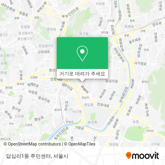 답십리1동 주민센터 지도