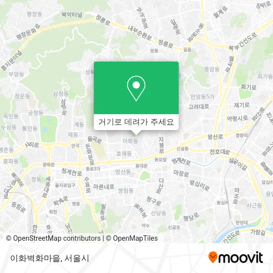 이화벽화마을 지도