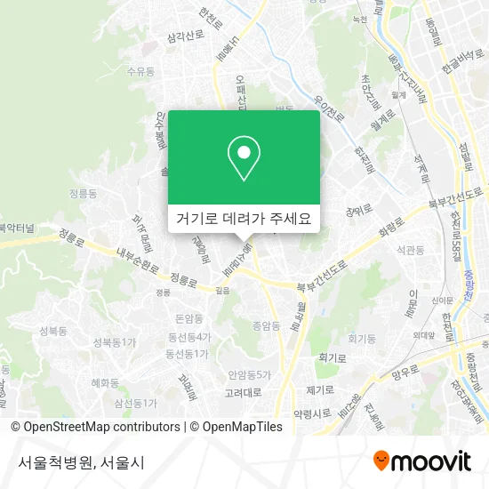 서울척병원 지도